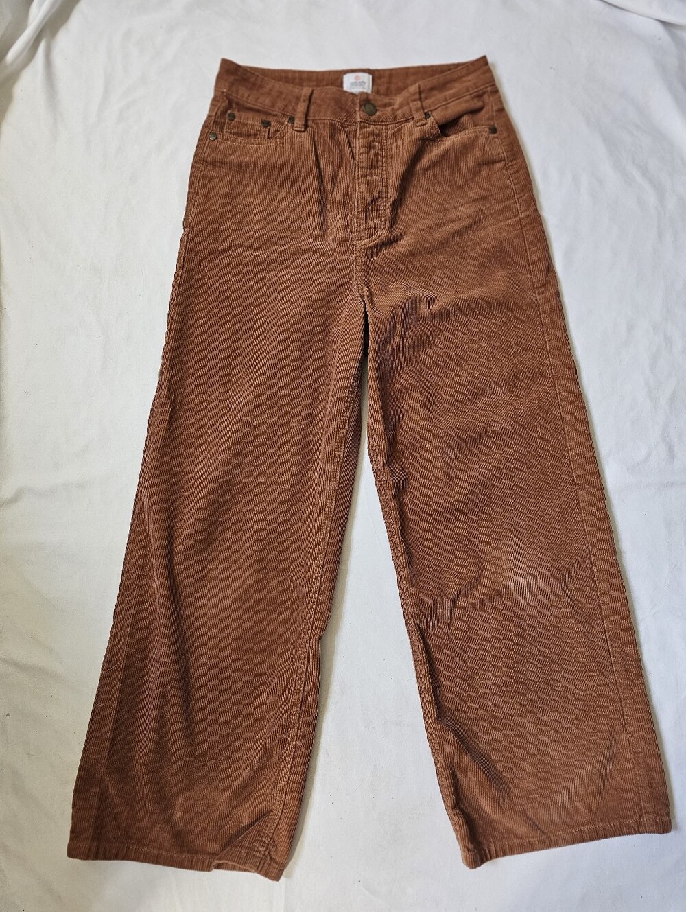 Sisstrevolution Rust Corduroy Wide Leg Pants Size 27/6 - Picture 2 of 16
